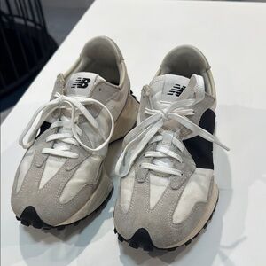 New Balance sea salt, white and Black Sneakers